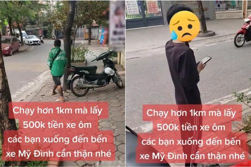 Xôn xao clip tài xế xe ôm ở bến xe chở khách đi hơn 1km đòi 500 nghìn đồng