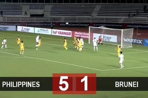 Kết quả Philippines 5-1 Brunei: Chủ nhà có chiến thắng đầu tiên