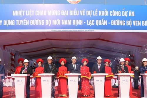 Nam Định: Khởi công tuyến đường 8 làn gần 6.000 tỉ đồng, nối trung tâm với ven biển