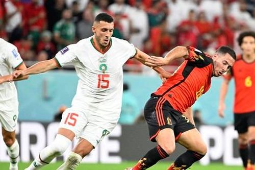 Tiền đạo tuyển Morocco xuất hiện trong trận thắng Bỉ bị CLB Bỉ hạ cấp khi trở về