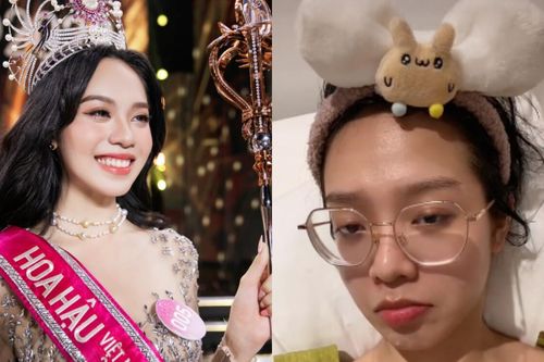 Tân Hoa hậu Thanh Thủy đu trend 'biến hình' để lộ mặt mộc kém sắc