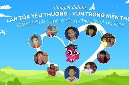 Babilala đồng hành với Cặp lá yêu thương giúp trẻ nghèo đến trường