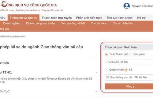 Đổi bằng lái trực tuyến: Chốt chặn cuối cùng đã dần được tháo gỡ