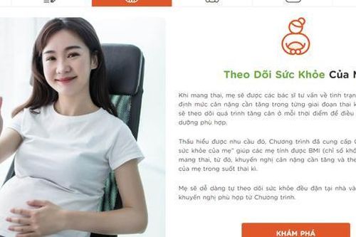 Chăm sóc dinh dưỡng và sức khỏe cho mẹ và bé bằng Phần mềm