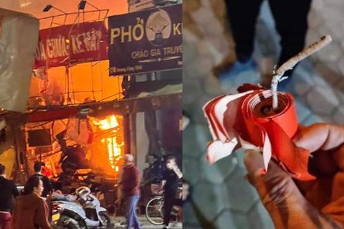 Vụ cháy ở Bắc Từ Liêm: Nhân viên sửa xe khai gì về xác pháo nổ?