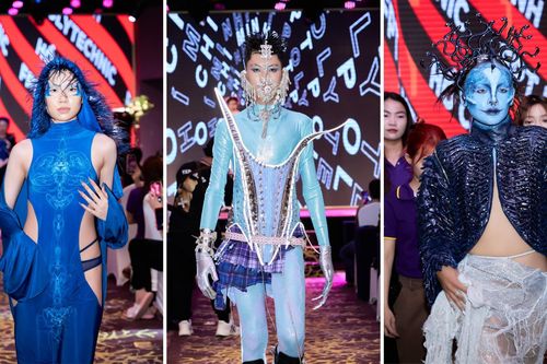 Sinh viên trổ tài trong cuộc thi độc đáo về làm đẹp