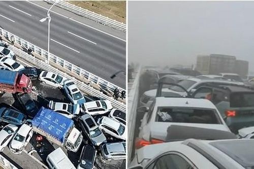 Hơn 200 ô tô đâm vào nhau trong vụ tai nạn ô tô thuộc hàng lớn nhất thế giới vừa xảy ra ở Trung Quốc