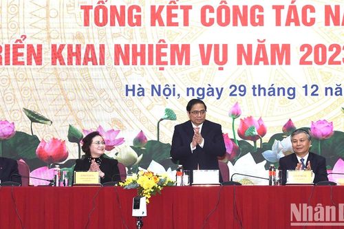 Thủ tướng Phạm Minh Chính dự hội nghị triển khai nhiệm vụ năm 2023 của ngành Nội vụ