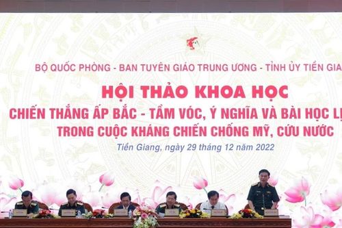 Tiền Giang tổ chức hội thảo khoa học kỷ niệm 60 năm ngày Chiến thắng Ấp Bắc