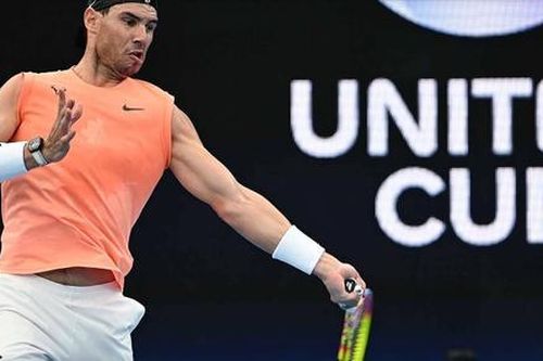 Rafael Nadal tập luyện cho United Cup