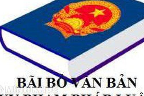 Bãi bỏ một số văn bản quy phạm pháp luật của Chính phủ