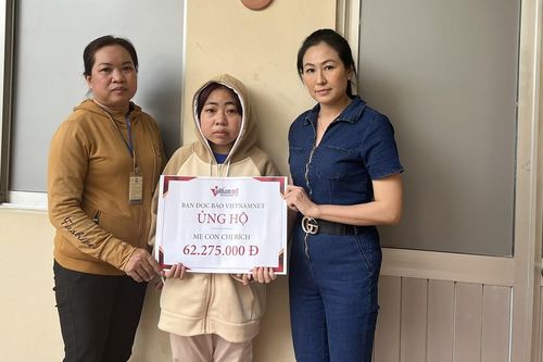Mẹ đơn thân chăm con chạy thận được ủng hộ hơn 62 triệu đồng