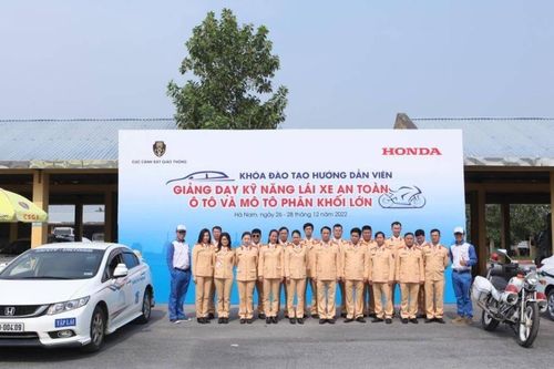 Honda triển khai tập huấn lái xe an toàn cho Cục CSGT