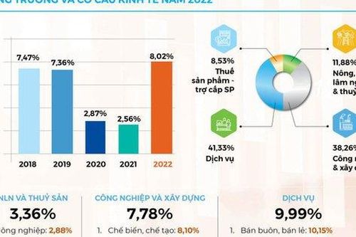 INFOGRAPHICS Toàn cảnh kinh tế - xã hội năm 2022: Bức tranh sáng màu