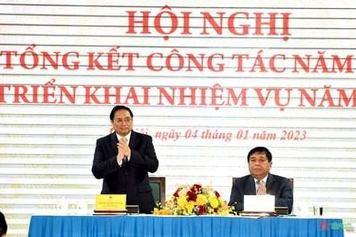 Thủ tướng Chính phủ Phạm Minh Chính tham dự Hội nghị Tổng kết năm 2022, triển khai nhiệm vụ năm 2023 ngành kế hoạch và đầu tư