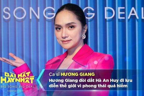 Hương Giang đòi dắt Hà An Huy đi lưu diễn thế giới vì phong thái quá hiếm