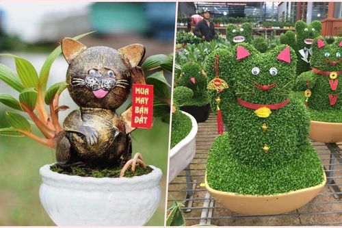 Quà tặng hình mèo đủ loại tràn ngập thị trường đón Tết Quý Mão