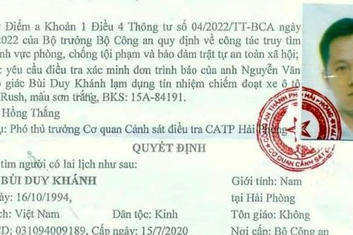 Hé lộ thủ đoạn nam thanh niên Hải Phòng thuê hàng chục xe ô tô rồi mang cầm đồ