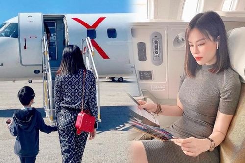 Con dâu tỷ phú Hoàng Kiều, đi chuyên cơ về quê ăn Tết