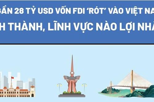 Gần 28 tỷ USD vốn FDI 'rót' vào Việt Nam: Tỉnh thành, lĩnh vực nào lợi nhất?
