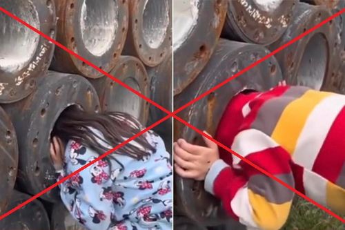 Phẫn nộ nam TikToker xúi 3 em nhỏ chui vào trụ bê tông để thử nghiệm, thưởng cho 2 gói bim bim