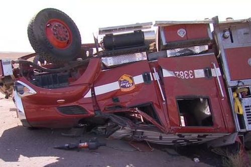 Xe cứu hỏa bị lật làm 2 Cảnh sát PCCC hy sinh, nhiều chiến sĩ bị thương