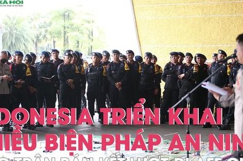 Indonesia triển khai nhiều biện pháp an ninh đặc biệt cho trận bán kết lượt đi AFF CUP