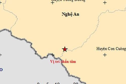 Lại xảy ra động đất ở Nghệ An