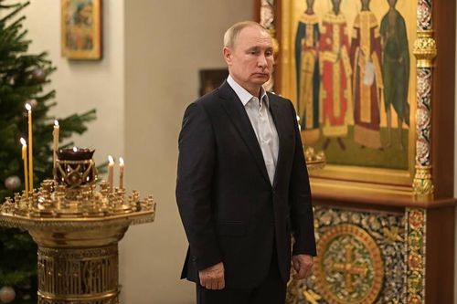 Ông Putin dự lễ Giáng sinh của Chính thống giáo