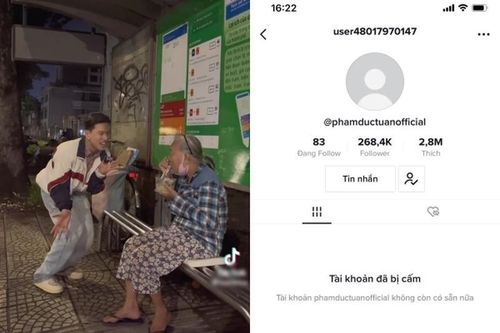 Tài khoản Tiktok mới của Nờ Ô Nô tiếp tục bị 'phong sát'