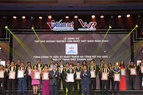 UDIC tiếp tục nằm trong Top 500 doanh nghiệp lớn nhất Việt Nam