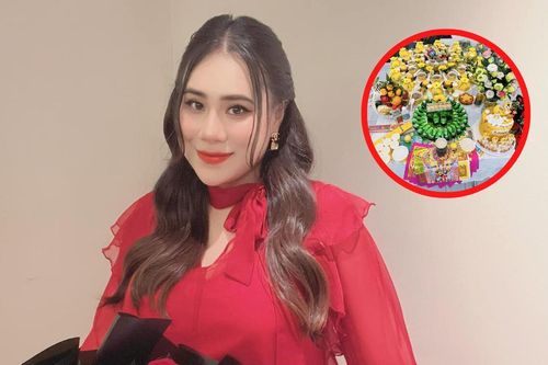 Hồ Bích Trâm tổ chức tiệc đầu tháng cho quý tử, hé lộ tên thật của con trai
