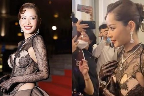 Cận cảnh bộ váy khiến 'mỹ nữ hở bạo' như Chi Pu cũng phải che chắn vì sợ lộ phần nhạy cảm
