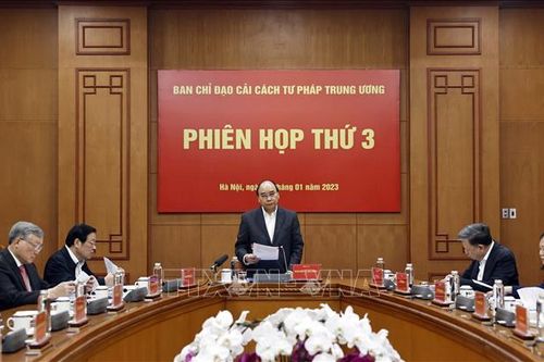 Chủ tịch nước chủ trì Phiên họp thứ 3 Ban Chỉ đạo cải cách tư pháp Trung ương