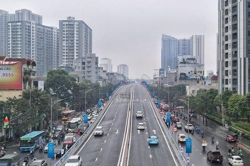 Đường Vành đai 2, đoạn Vĩnh Tuy - Ngã Tư Vọng chính thức thông xe