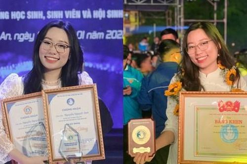 Chủ tịch Hội Sinh viên Trường Đại học Vinh nhận Giải thưởng Sao Tháng Giêng cấp Trung ương năm 2022