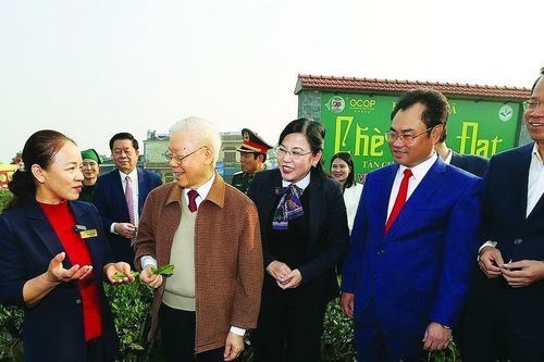 Tổng Bí thư Nguyễn Phú Trọng thăm, làm việc và chúc tết tại Thái Nguyên