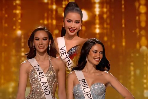 Ngọc Châu 'tiễn bay' dàn mỹ nhân Châu Á với son đỏ, chiếm trọn hào quang tại bán kết Miss Universe