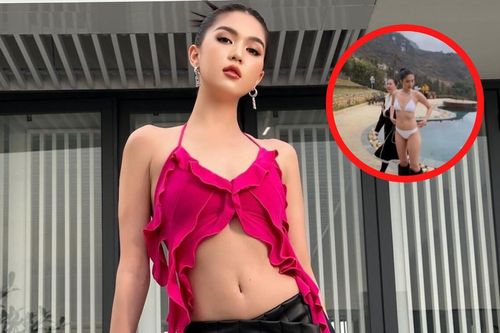 Ngọc Trinh diện bikini mỏng manh, tự hào khoe khả năng chịu lạnh 'thấu xương'