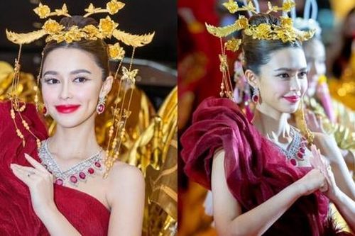 Bông hồng lai diện trang sức 74 tỷ sến như phường chèo dự sự kiện