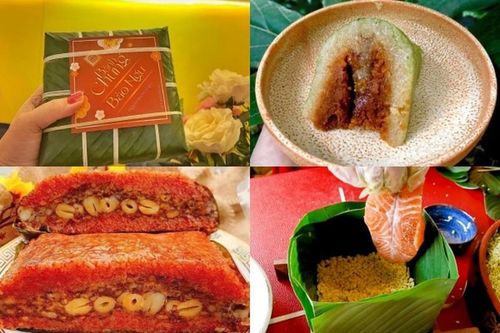 'Tròn mắt' những loại bánh chưng độc lạ hút khách dịp Tết