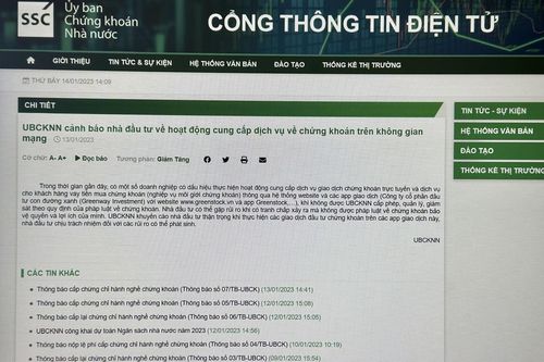 Cảnh báo nhà đầu tư về Greenway Investment, App Greenstock chưa được cấp phép