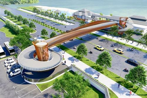 Xây cầu vượt qua đường du lịch kết nối bãi biển đầu tiên tại Đà Nẵng