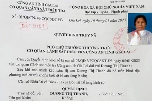 Truy nã đặc biệt cụ bà 73 tuổi vay 19 tỷ đồng rồi bỏ trốn, bất kỳ người nào cũng có quyền bắt bị can