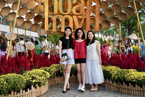 Người dân TP.HCM đổ xô thăm quan đường hoa Phú Mỹ Hưng