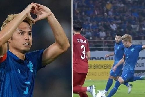 Theerathon đã sút xa đến mức nào để ghi bàn trong trận Chung kết lượt về với ĐT Việt Nam?