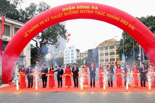 Hà Nội thông xe đường Huỳnh Thúc Kháng kéo dài