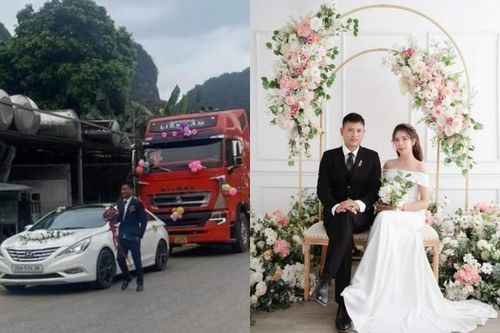 Đám cưới Cao Bằng 'chơi trội' rước dâu bằng đoàn xe đầu kéo