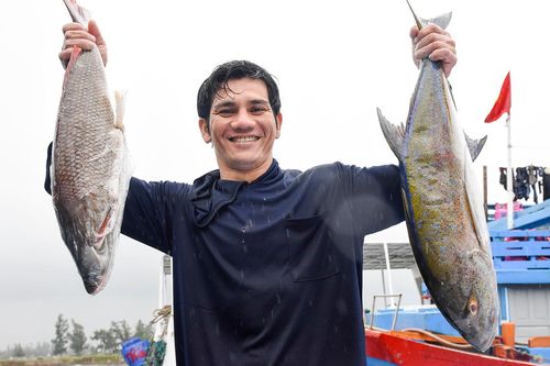 Ngư dân Quảng Ngãi bội thu trong phiên biển cuối năm