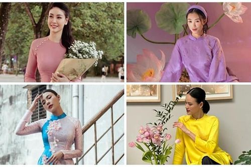 Sao Việt đẹp mê đắm khi diện áo dài đón Tết Nguyên đán 2023